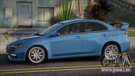 Mitsubishi Lancer Evolution Blue für GTA San Andreas