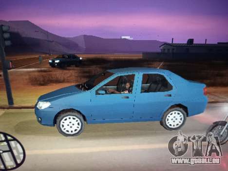 Fiat Siena Lowpoly pour GTA San Andreas