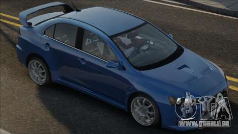 Mitsubishi Lancer Evolution Blue pour GTA San Andreas