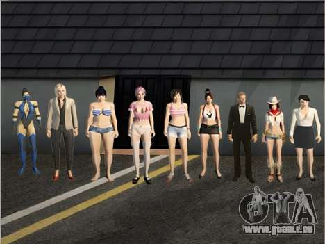 PACK DE 100 SKINS DORÉS pour GTA San Andreas