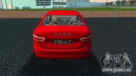 Lada Vesta Red pour GTA Vice City