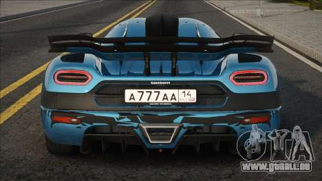 Koenigsegg Agera [Blue] pour GTA San Andreas