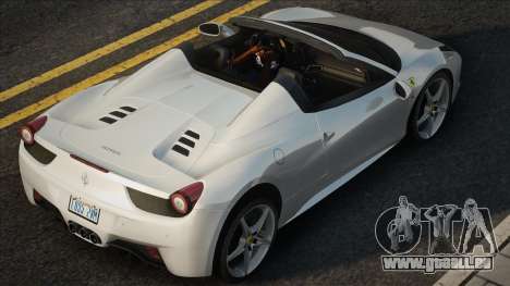 Ferrari 458 Spider V2 für GTA San Andreas