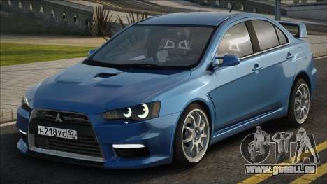 Mitsubishi Lancer Evolution Blue pour GTA San Andreas