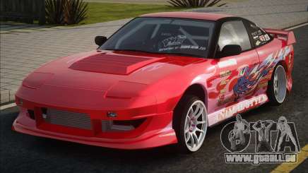 Nissan 180SX Red für GTA San Andreas