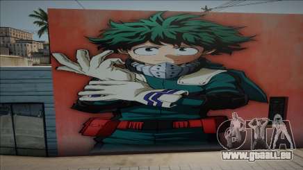 Mural Izuku Midoriya pour GTA San Andreas