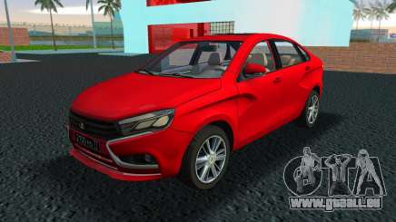 Lada Vesta Red pour GTA Vice City