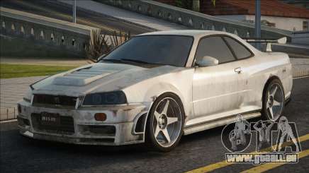 Nissan GT-R Nismo White für GTA San Andreas