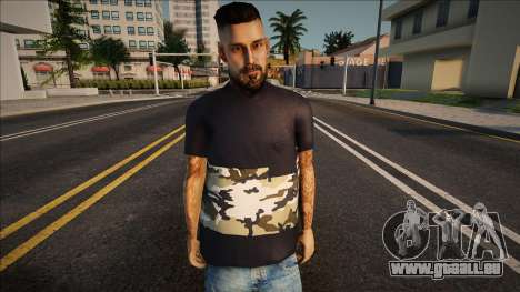 Un homme avec une barbe et un T-shirt pour GTA San Andreas