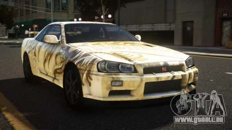 Nissan Skyline R34 Heroshi S12 pour GTA 4