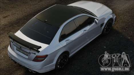 Mercedes-Benz C63 W204 White für GTA San Andreas