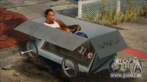 Boîte en carton sur roulettes pour GTA San Andreas