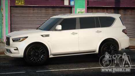 Infiniti QX80 - White für GTA San Andreas