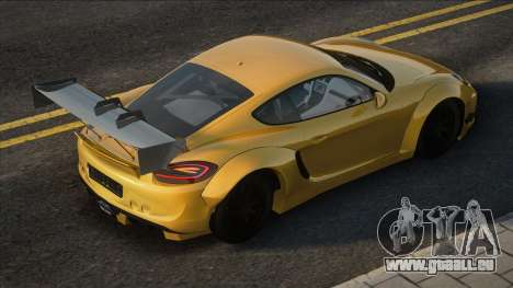 Porsche Cayman GTS 2015 Yellow für GTA San Andreas