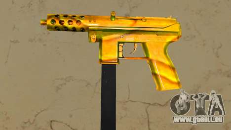 Tec-9 Texture Gold pour GTA Vice City