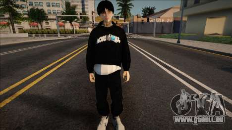 Jeune homme dans un sweat à capuche élégant pour GTA San Andreas