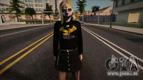 Fille maquillée pour Halloween pour GTA San Andreas