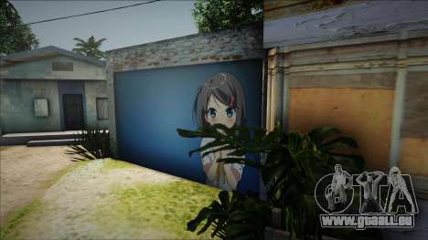 Grove Street Anime Girl Door Garage pour GTA San Andreas