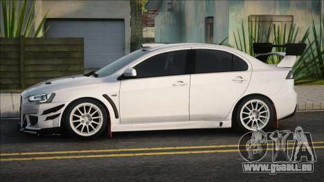 Mitsubishi Lancer Evolution 10 White pour GTA San Andreas