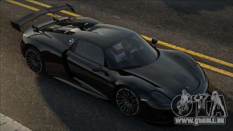 Porsche 918 Spyder 2014 Blek für GTA San Andreas