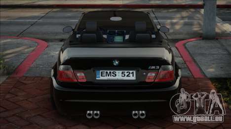 BMW M3 E46 Cabrio Blek pour GTA San Andreas