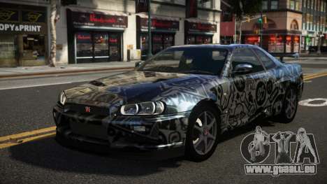 Nissan Skyline R34 Heroshi S14 für GTA 4