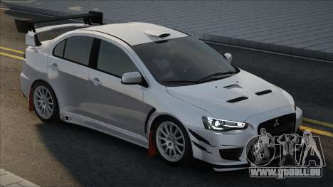 Mitsubishi Lancer Evolution 10 White pour GTA San Andreas