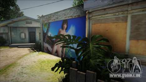 Nude Girl (Dead Or Alive) Door Garage Grove Stre pour GTA San Andreas