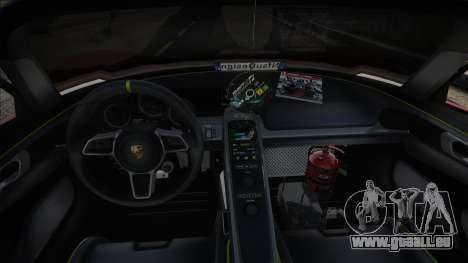 Porsche 918 Spyder Concept Study Grey Interior C für GTA San Andreas