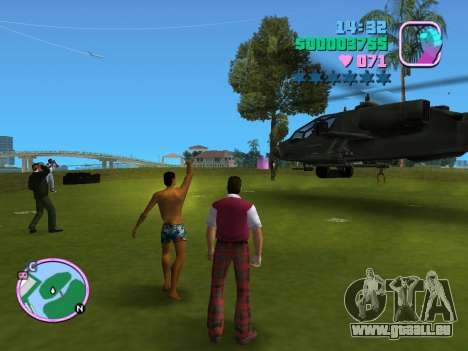 Mod de mission d’entraînement en hélicoptère Hun pour GTA Vice City