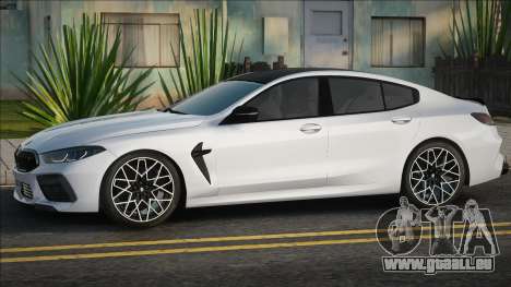 BMW M8 Gran Coupe Blanc pour GTA San Andreas