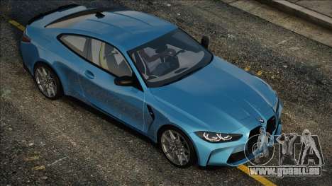 BMW M4 2020 Bleu pour GTA San Andreas