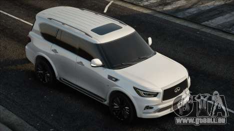 Infiniti QX80 - White für GTA San Andreas