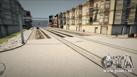 Textures des routes d’hiver et congères à Las Ve pour GTA San Andreas