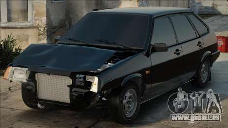 VAZ 2109 Noir et crosse (Après l’accident) pour GTA San Andreas