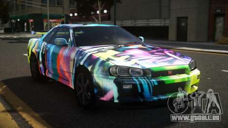 Nissan Skyline R34 Heroshi S4 für GTA 4