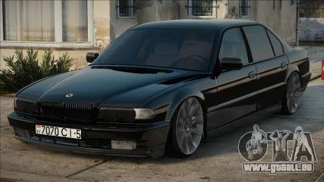 BMW E38 Noir en stock pour GTA San Andreas