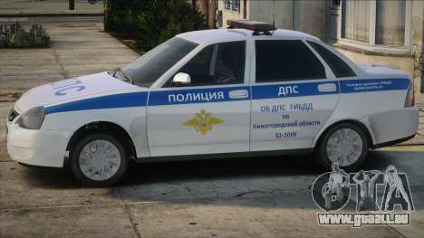 Lada Priora DPS Police pour GTA San Andreas