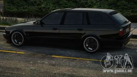 BMW e34 525i Touring 1996 Black pour GTA San Andreas