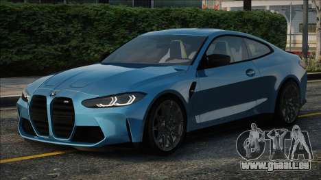 BMW M4 2020 Bleu pour GTA San Andreas