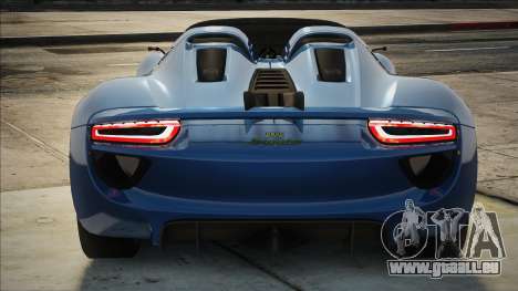 Porsche 918 Spyder Concept Study Nero Interior pour GTA San Andreas