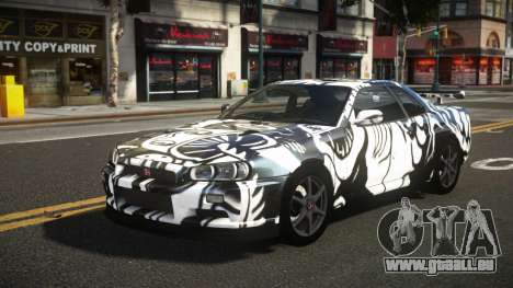 Nissan Skyline R34 Heroshi S6 für GTA 4