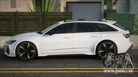 Audi RS6 Avant 2020 White pour GTA San Andreas