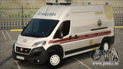 Fiat Ducato Ukrainian Ambulance für GTA San Andreas