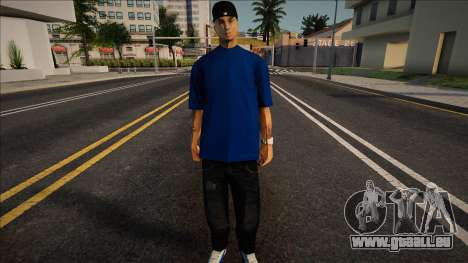 Blue T-Shirt Mann für GTA San Andreas