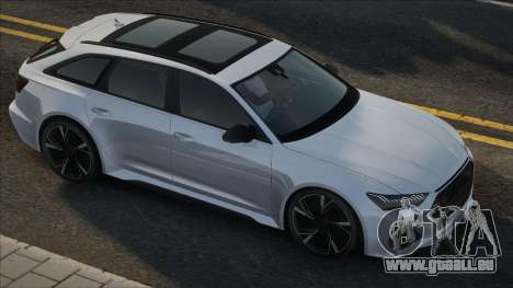 Audi RS6 Avant 2020 White pour GTA San Andreas