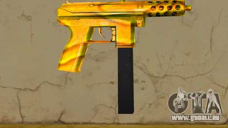 Tec-9 Texture Gold pour GTA Vice City