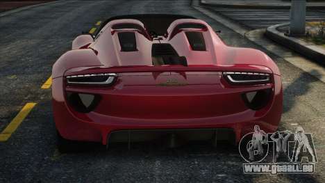 Porsche 918 Spyder Concept Study Grey Interior C pour GTA San Andreas