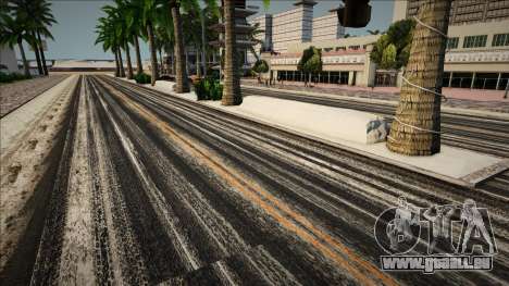 Textures des routes d’hiver et congères à Las Ve pour GTA San Andreas