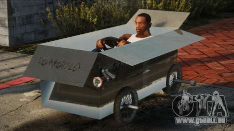 Boîte en carton sur roulettes pour GTA San Andreas